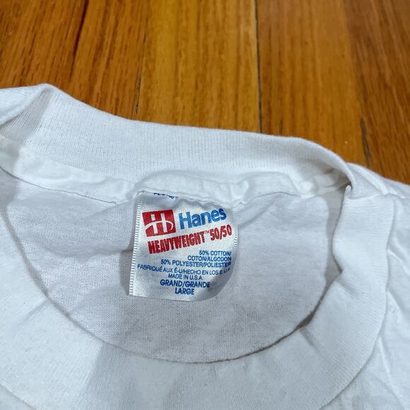 Postal Workers Do It All Night Long Vintage 90s T-Shirt Size Large USPS - Picture 3 of 10